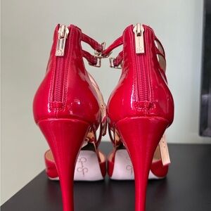 Jessica Simpson Red Patent Leather Heels